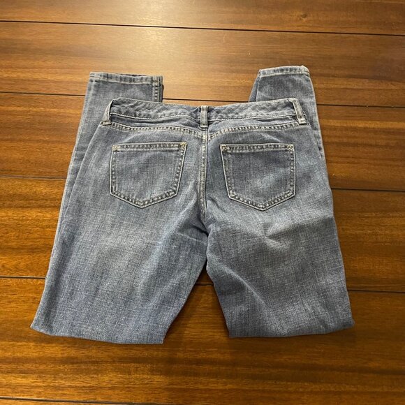 The Limited Slim Boyfriend Womens Jeans Mid Rise Blue Denim Casual Sz 0R - Picture 2 of 11